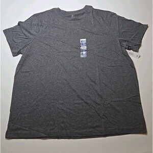 NWT George Moisture Wicking 2XL (50-52) Short Sleeve Crew Neck T-shirt  Gray
